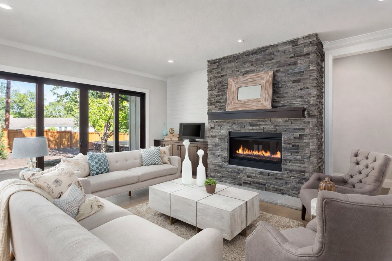 Fireplace installation