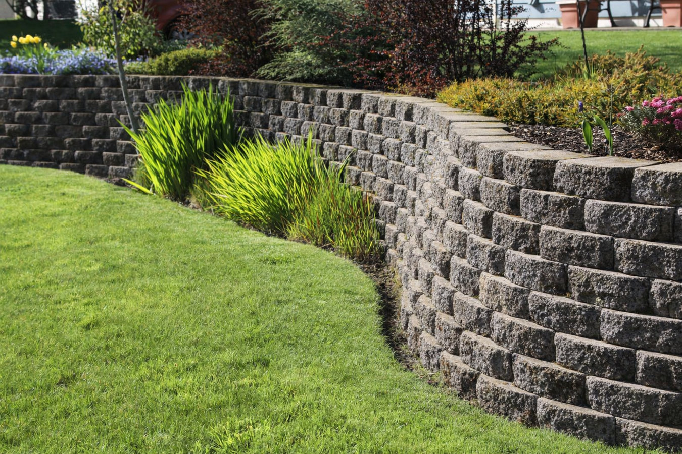 Retaining wall construction
